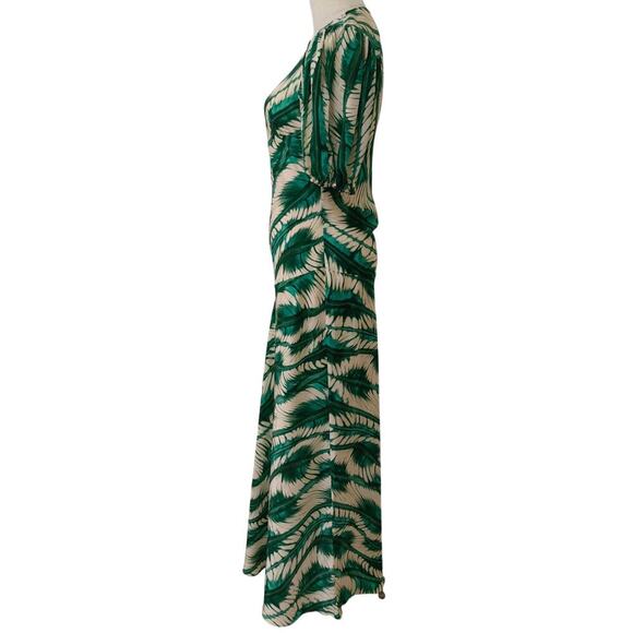 Ulla Johnson Ines Silk Dress Acacia Green US 4 - Picture 9 of 10